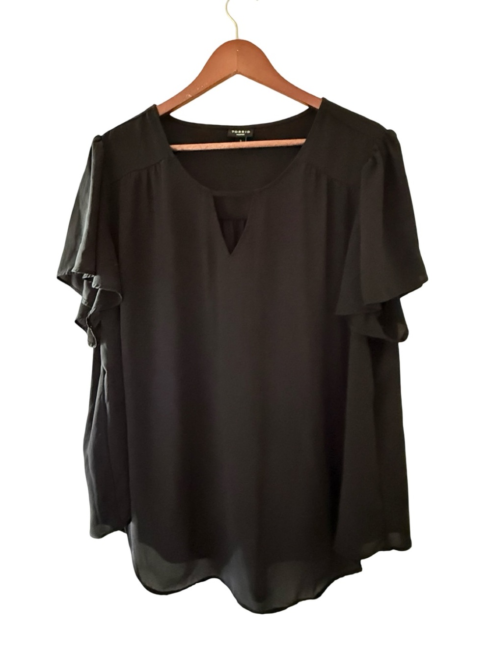 Torrid, Black Georgette Blouse, Size 3